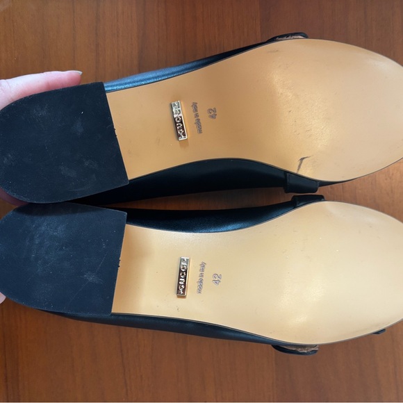 Gucci Black Marmont Leather Fringe Loafers - Picture 2 of 6